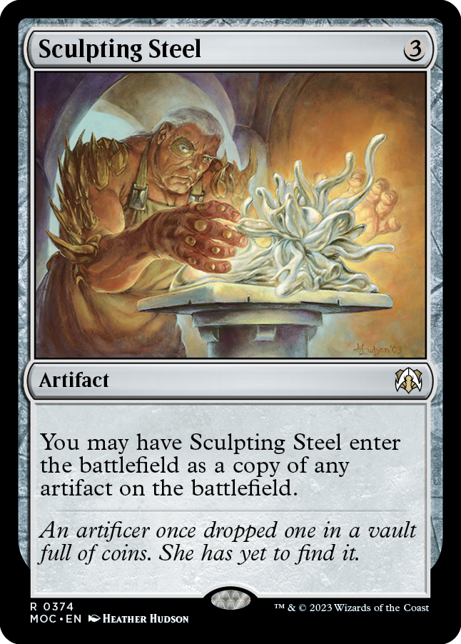 Sculpting Steel [March of the Machine Commander] | Card Merchant Takapuna