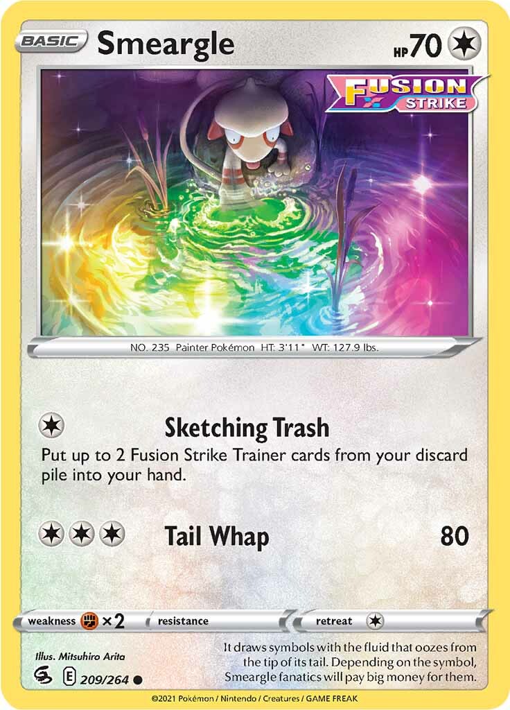 Smeargle (209/264) [Sword & Shield: Fusion Strike] | Card Merchant Takapuna