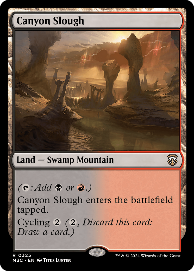 Canyon Slough (Ripple Foil) [Modern Horizons 3 Commander] | Card Merchant Takapuna