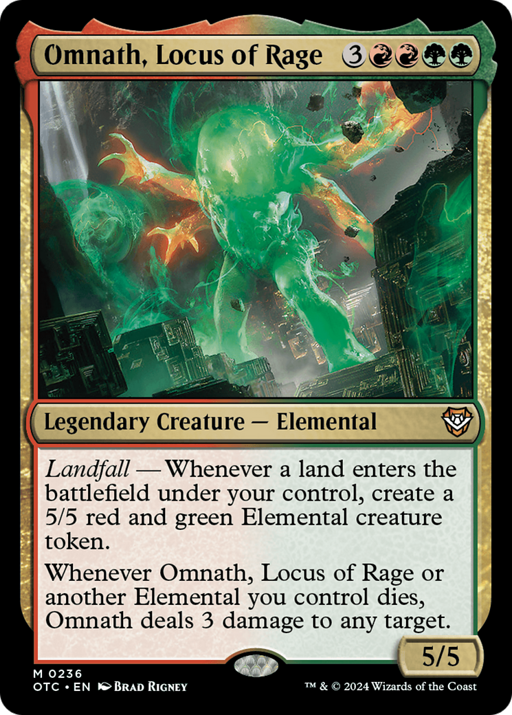 Omnath, Locus of Rage [Outlaws of Thunder Junction Commander] | Card Merchant Takapuna