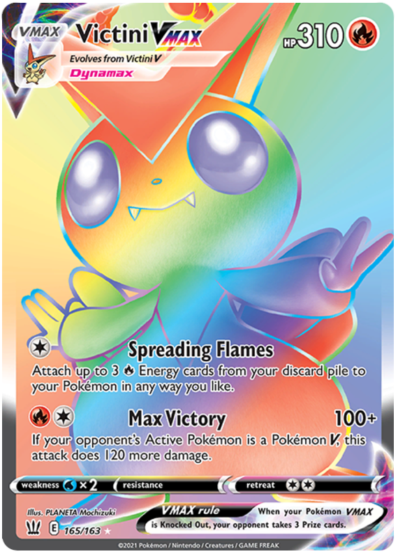 Victini VMAX (165/163) [Sword & Shield: Battle Styles] | Card Merchant Takapuna