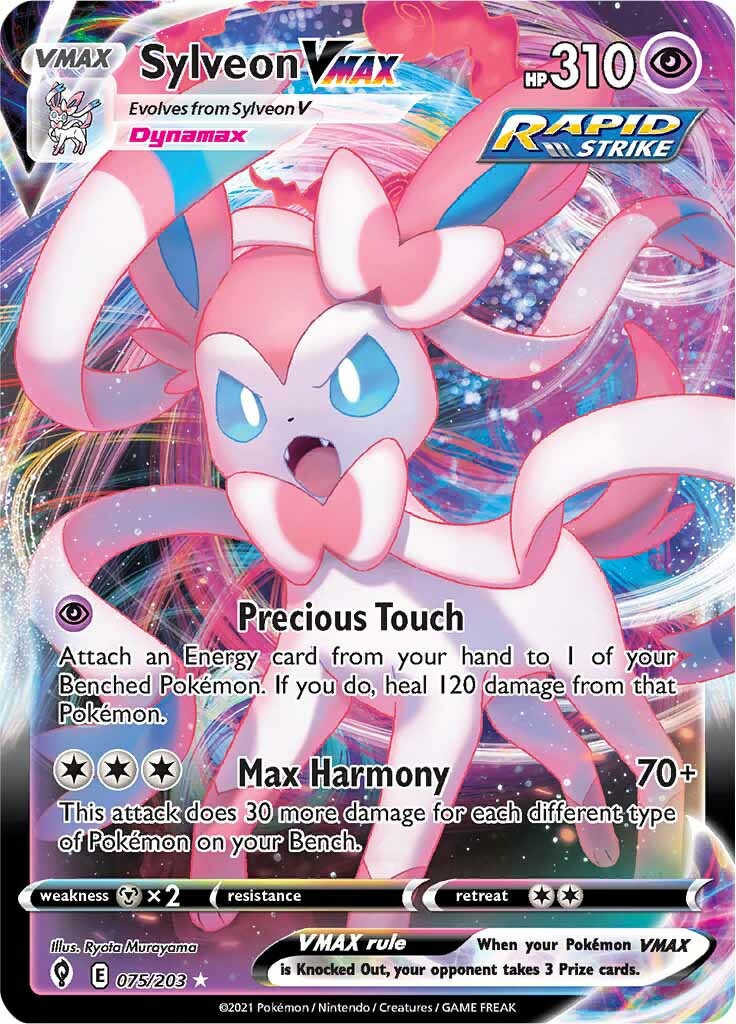 Sylveon VMAX (075/203) [Sword & Shield: Evolving Skies] | Card Merchant Takapuna