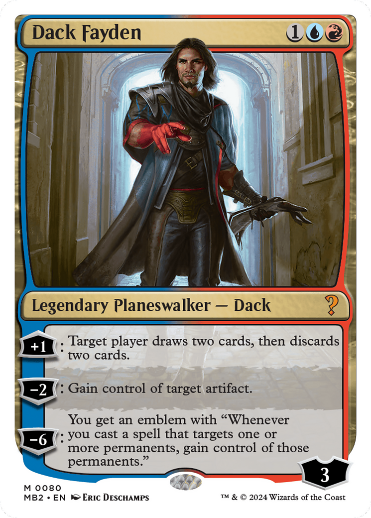 Dack Fayden (White Border) [Mystery Booster 2] | Card Merchant Takapuna