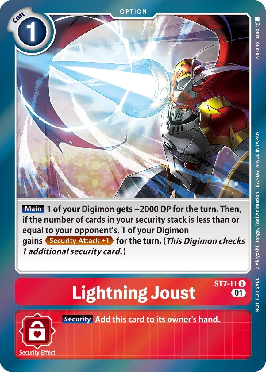 Lightning Joust [ST7-11] (Gen Con 2022) [Starter Deck: Gallantmon Promos] | Card Merchant Takapuna