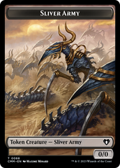 Sliver Army // Sliver Double-Sided Token [Commander Masters Tokens] | Card Merchant Takapuna