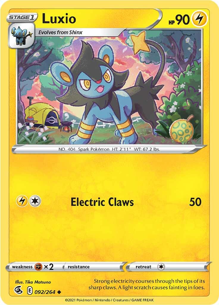 Luxio (092/264) [Sword & Shield: Fusion Strike] | Card Merchant Takapuna