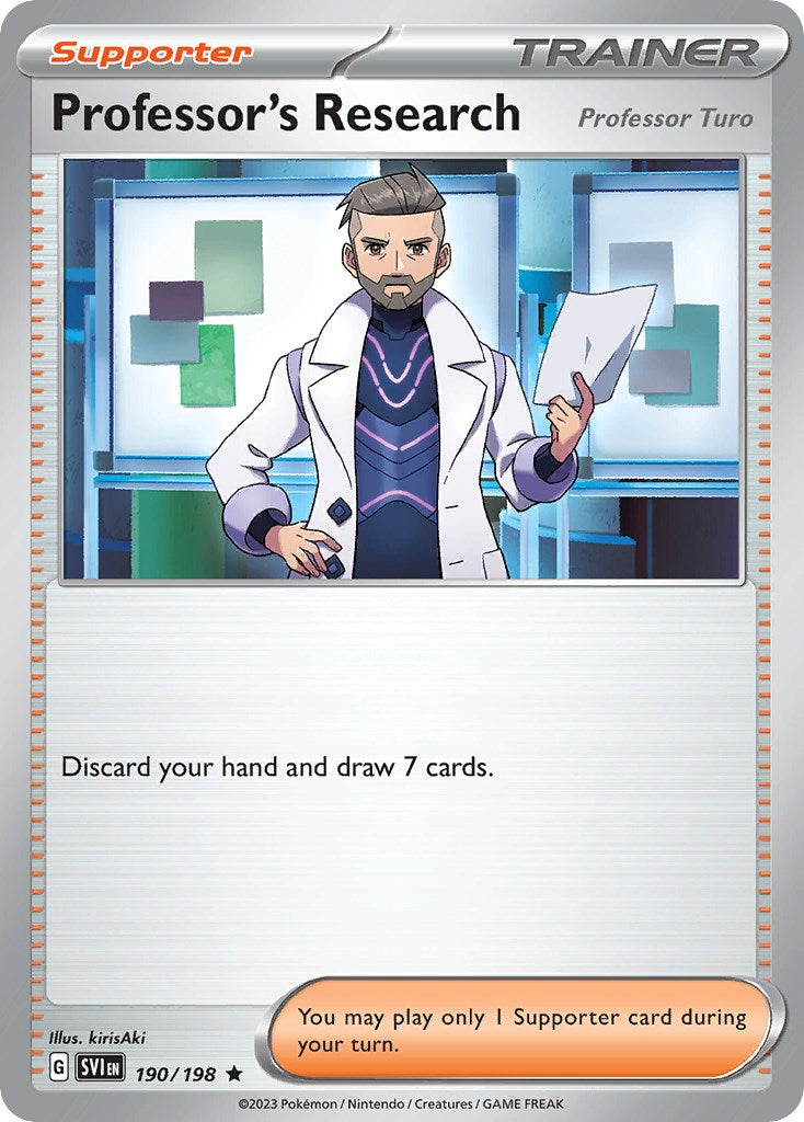 Professor's Research (190/198) (Theme Deck Exclusive) [Scarlet & Violet: Base Set] | Card Merchant Takapuna