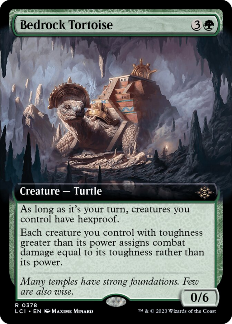 Bedrock Tortoise (Extended Art) [The Lost Caverns of Ixalan] | Card Merchant Takapuna