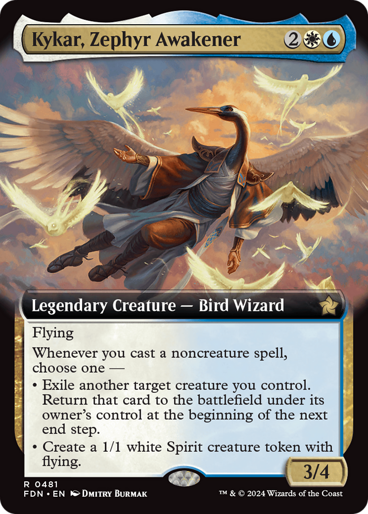 Kykar, Zephyr Awakener (Extended Art) [Foundations] | Card Merchant Takapuna