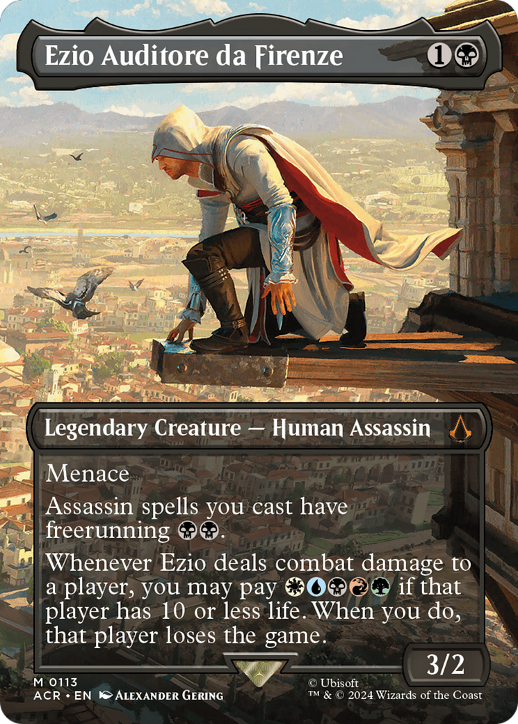 Ezio Auditore da Firenze (Borderless) [Assassin's Creed] | Card Merchant Takapuna