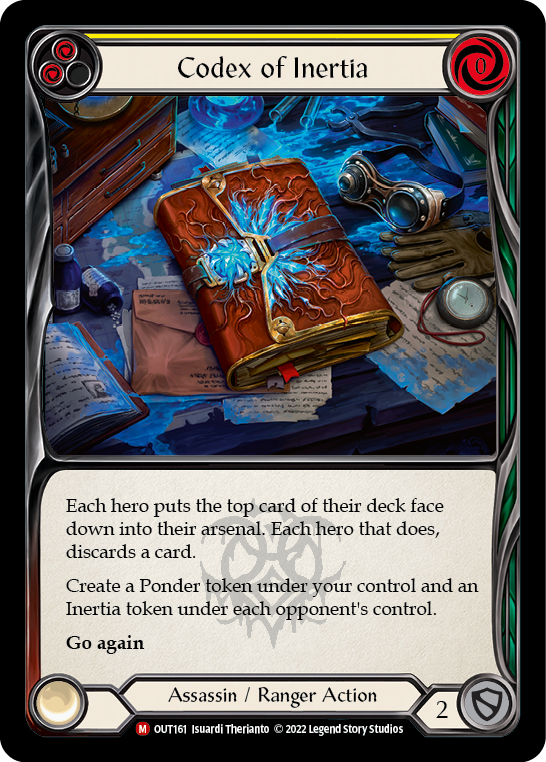 Codex of Inertia [OUT161] (Outsiders) | Card Merchant Takapuna