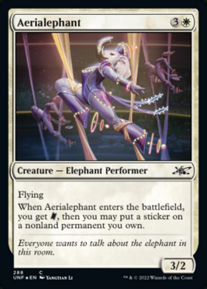 Aerialephant (Galaxy Foil) [Unfinity] | Card Merchant Takapuna