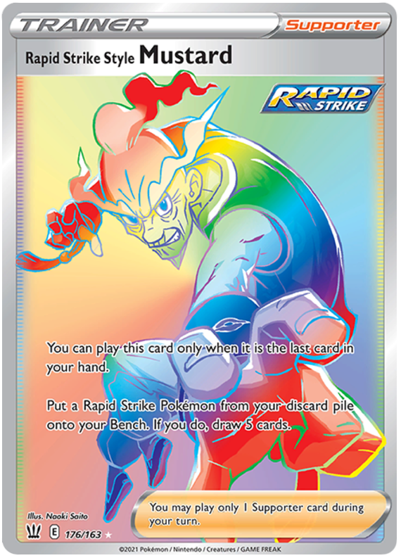 Rapid Strike Style Mustard (176/163) [Sword & Shield: Battle Styles] | Card Merchant Takapuna