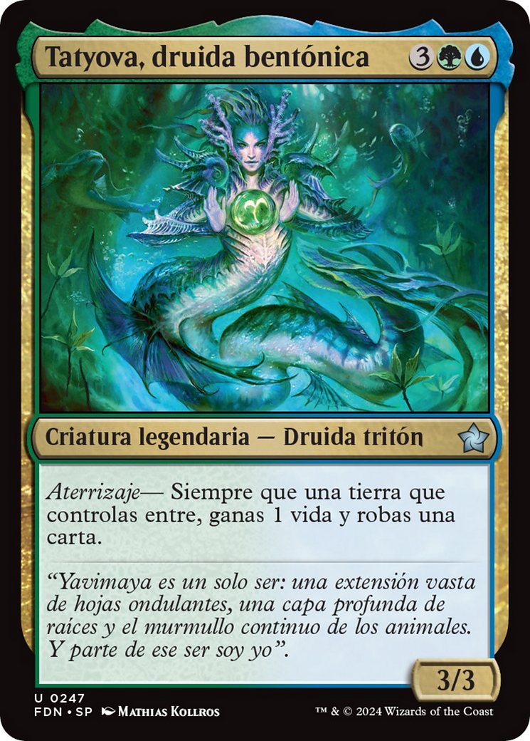 Tatyova, Benthic Druid [Foundations] | Card Merchant Takapuna