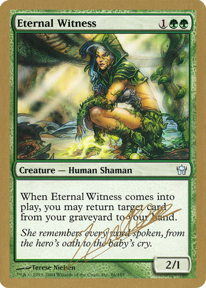 Eternal Witness (Julien Nuijten) [World Championship Decks 2004] | Card Merchant Takapuna