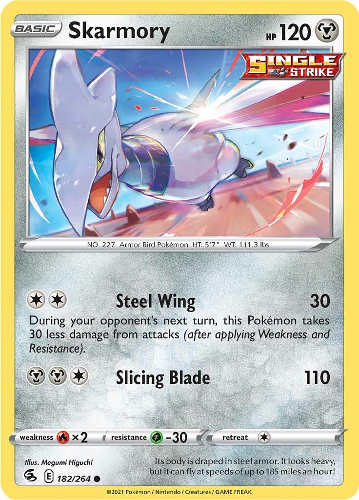 Skarmory (182/264) [Sword & Shield: Fusion Strike] | Card Merchant Takapuna