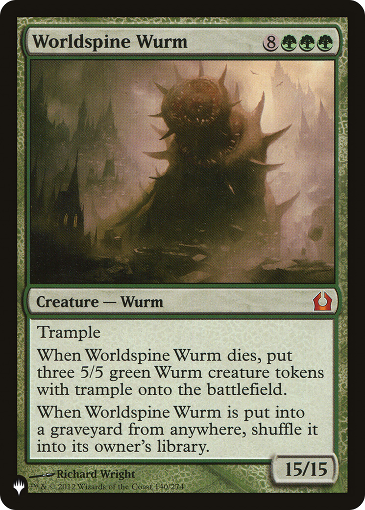 Worldspine Wurm [The List] | Card Merchant Takapuna