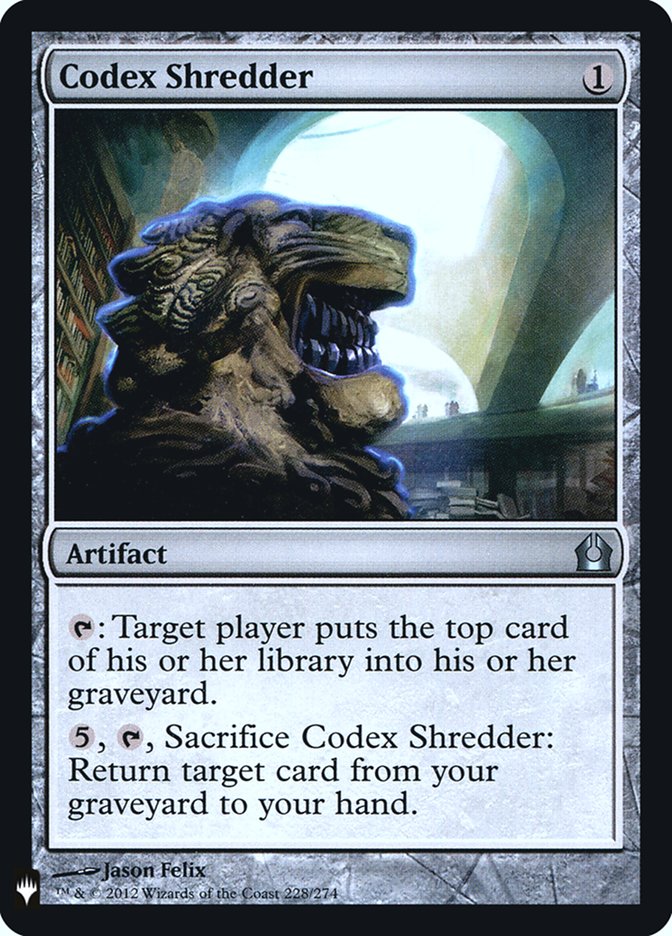 Codex Shredder [Mystery Booster] | Card Merchant Takapuna