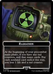 Radiation // Treasure (018) Double-Sided Token [Fallout Tokens] | Card Merchant Takapuna