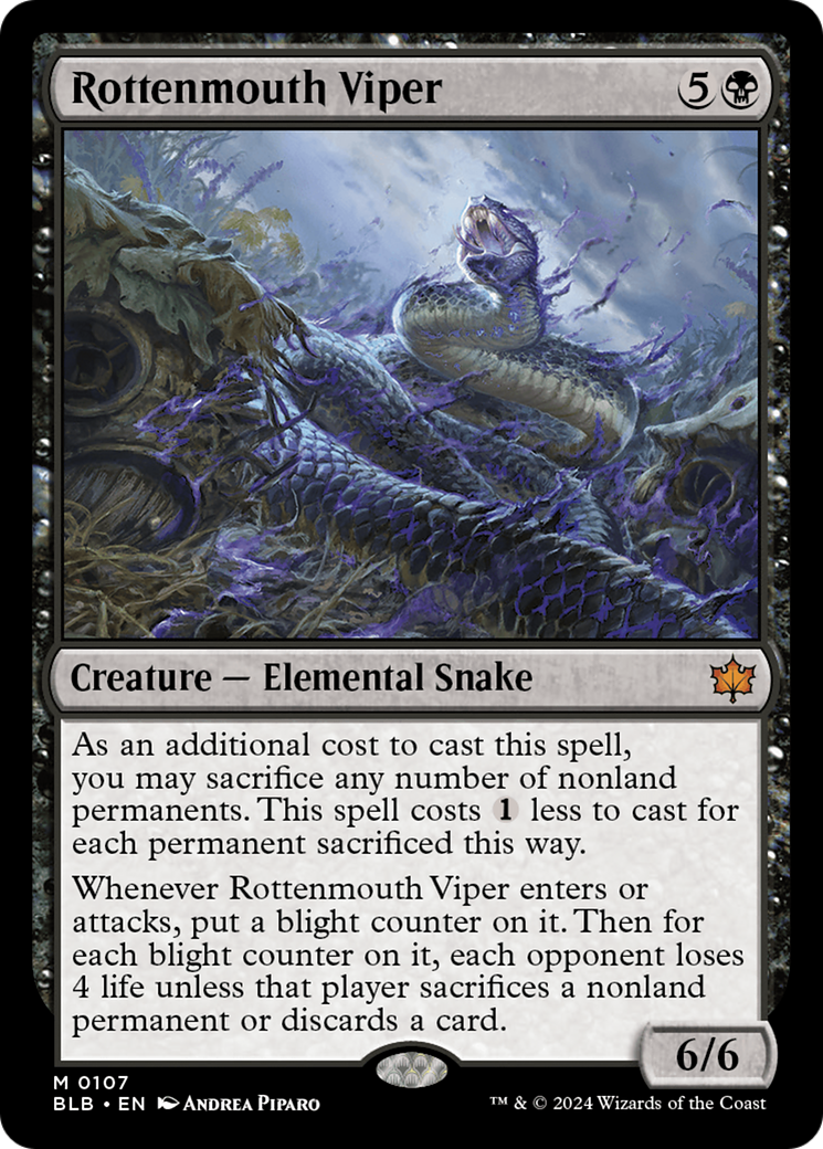 Rottenmouth Viper [Bloomburrow] | Card Merchant Takapuna