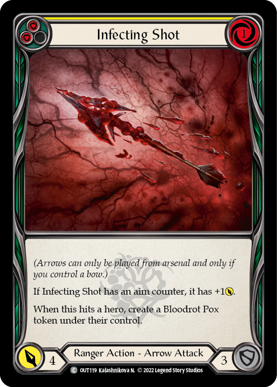 Infecting Shot (Yellow) [OUT119] (Outsiders) | Card Merchant Takapuna