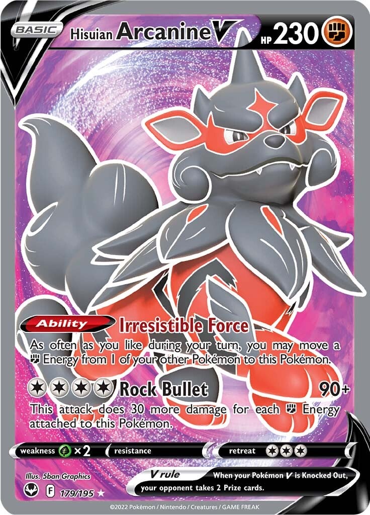 Hisuian Arcanine V (179/195) [Sword & Shield: Silver Tempest] | Card Merchant Takapuna