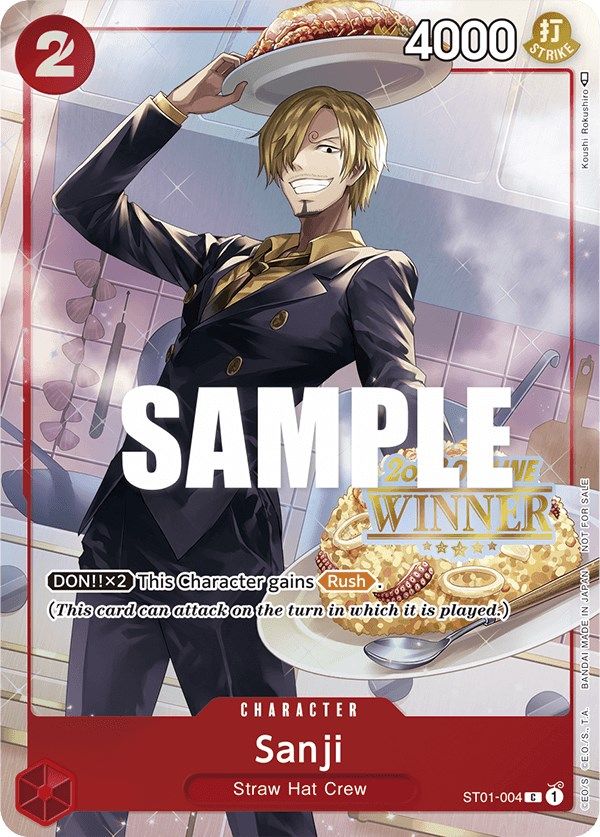 Sanji (Offline Regional 2023) [Winner] [One Piece Promotion Cards] | Card Merchant Takapuna