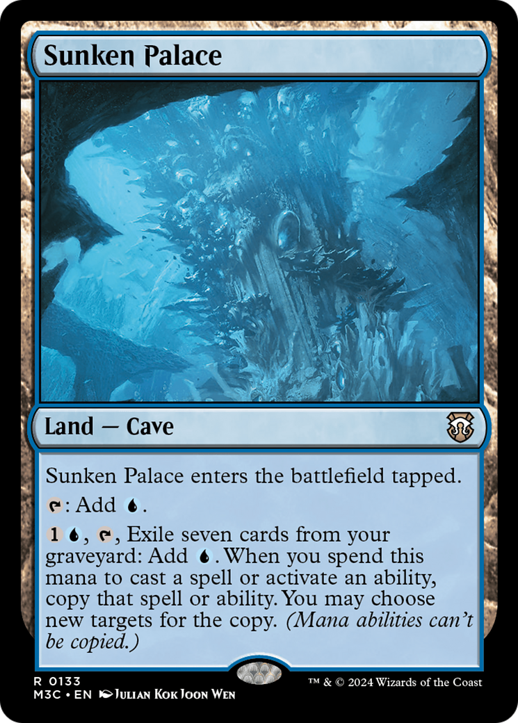 Sunken Palace (Extended Art) (Ripple Foil) [Modern Horizons 3 Commander] | Card Merchant Takapuna