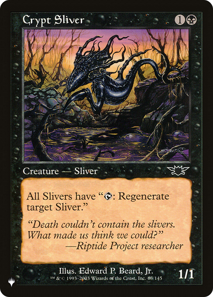 Crypt Sliver [The List Reprints] | Card Merchant Takapuna