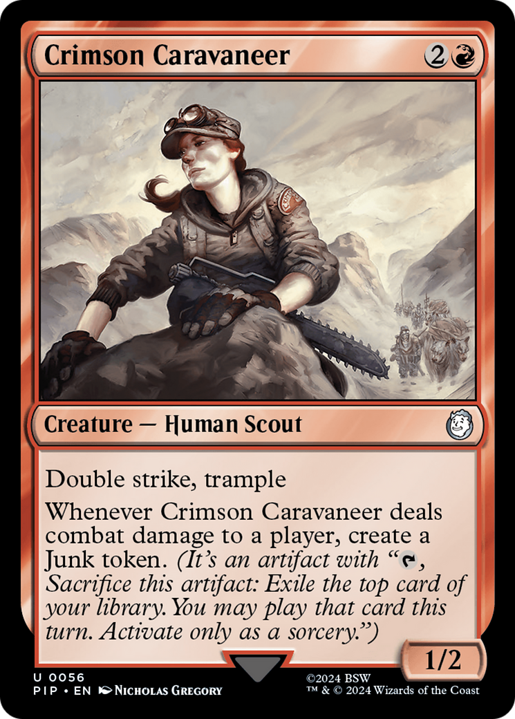 Crimson Caravaneer [Fallout] | Card Merchant Takapuna