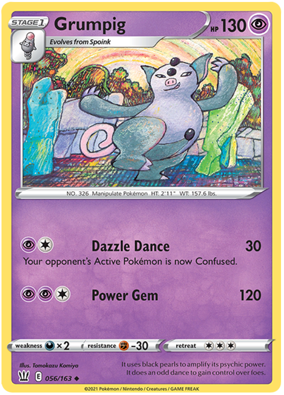 Grumpig (056/163) [Sword & Shield: Battle Styles] | Card Merchant Takapuna