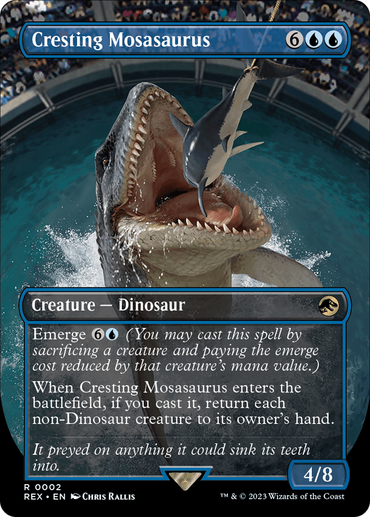 Cresting Mosasaurus (Borderless) [Jurassic World Collection] | Card Merchant Takapuna