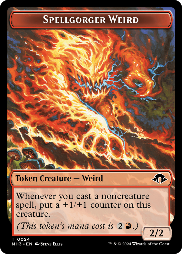 Eldrazi Spawn // Spellgorger Weird Double-Sided Token [Modern Horizons 3 Tokens] | Card Merchant Takapuna