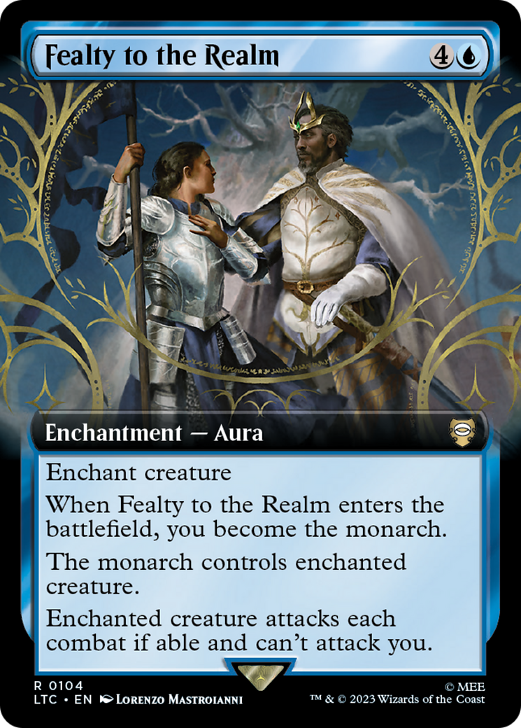 Fealty to the Realm (Extended Art) [The Lord of the Rings: Tales of Middle-Earth Commander] | Card Merchant Takapuna