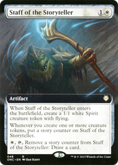 Staff of the Storyteller (Extended Art) [Phyrexia: All Will Be One Commander] | Card Merchant Takapuna