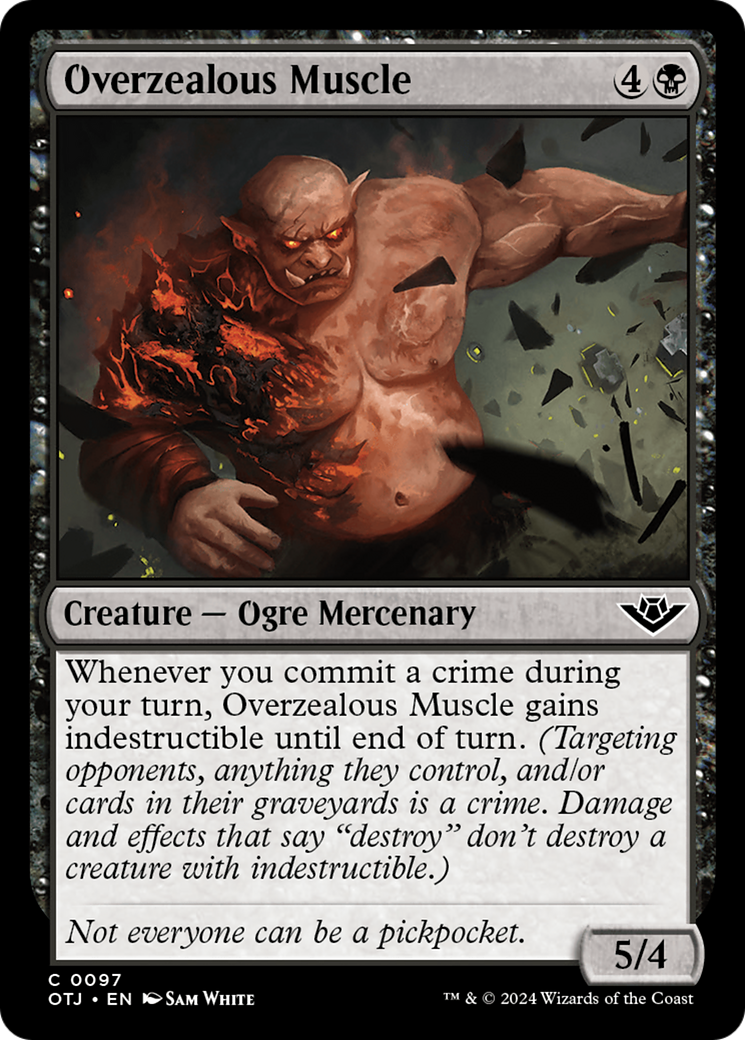 Overzealous Muscle [Outlaws of Thunder Junction] | Card Merchant Takapuna