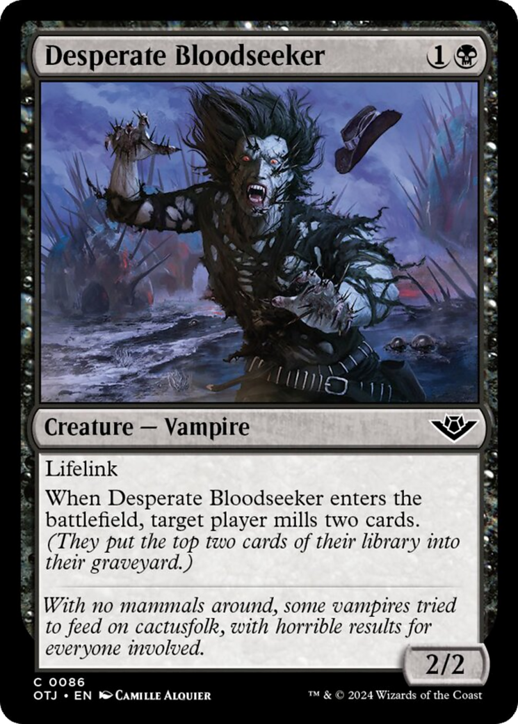 Desperate Bloodseeker [Outlaws of Thunder Junction] | Card Merchant Takapuna