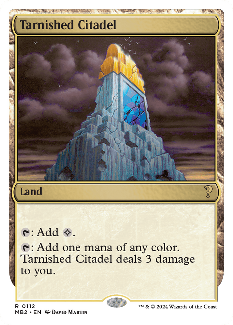 Tarnished Citadel (White Border) [Mystery Booster 2] | Card Merchant Takapuna