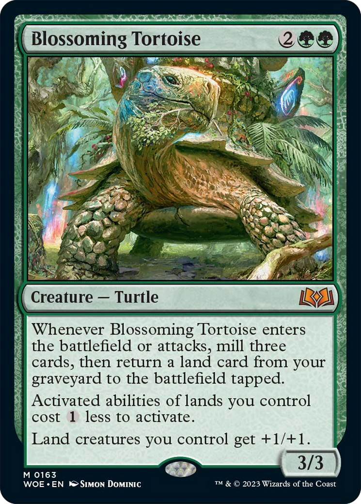 Blossoming Tortoise [Wilds of Eldraine] | Card Merchant Takapuna