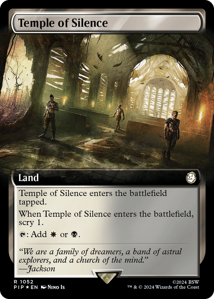 Temple of Silence (Extended Art) (Surge Foil) [Fallout] | Card Merchant Takapuna