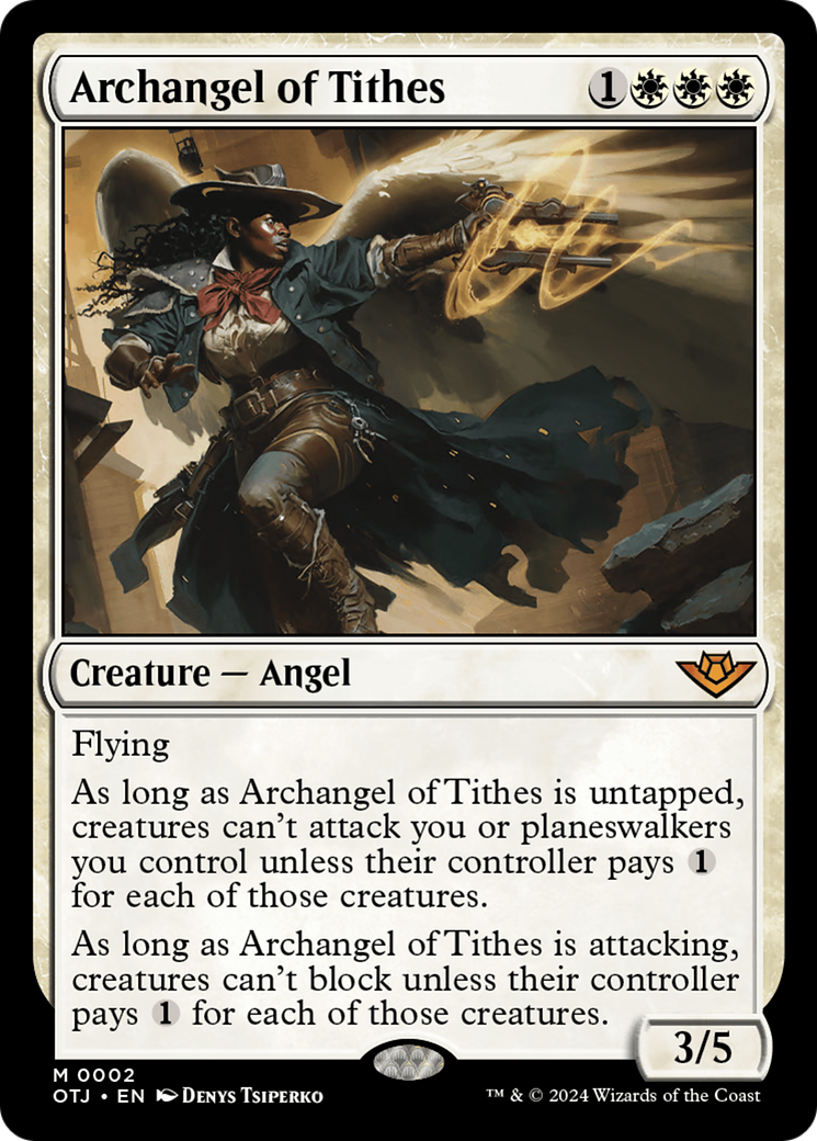 Archangel of Tithes [Outlaws of Thunder Junction] | Card Merchant Takapuna