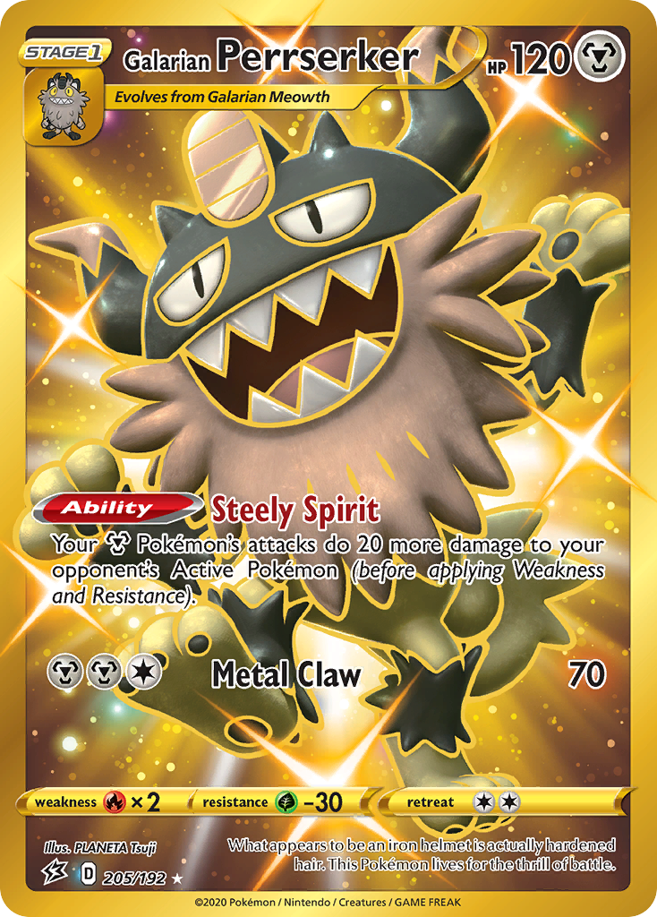 Galarian Perrserker (205/192) [Sword & Shield: Rebel Clash] | Card Merchant Takapuna