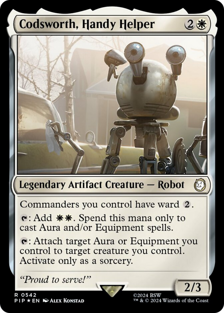 Codsworth, Handy Helper (Surge Foil) [Fallout] | Card Merchant Takapuna