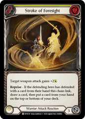 Stroke of Foresight (Yellow) [U-WTR139] (Welcome to Rathe Unlimited)  Unlimited Rainbow Foil | Card Merchant Takapuna