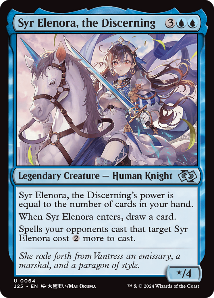 Syr Elenora, the Discerning (Anime) [Foundations Jumpstart] | Card Merchant Takapuna