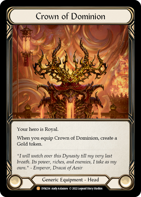 Crown of Dominion [DYN234] (Dynasty)  Cold Foil | Card Merchant Takapuna