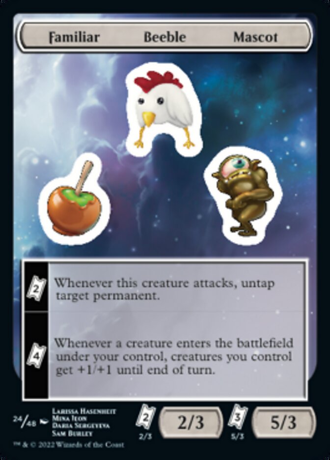 Familiar Beeble Mascot [Unfinity Stickers] | Card Merchant Takapuna