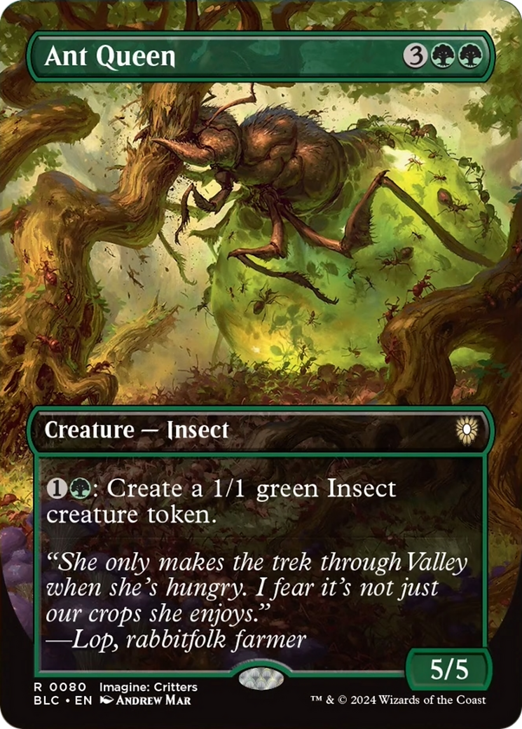 Ant Queen (Borderless) [Bloomburrow Commander] | Card Merchant Takapuna