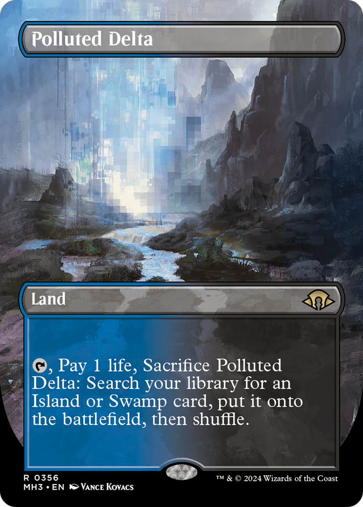 Polluted Delta (Borderless) [Modern Horizons 3] | Card Merchant Takapuna