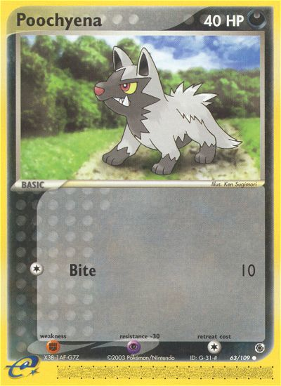 Poochyena (63/109) [EX: Ruby & Sapphire] | Card Merchant Takapuna